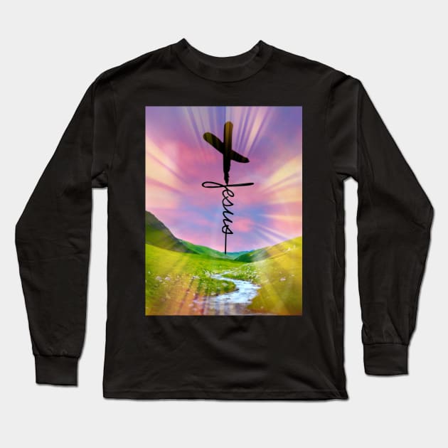 Jesus Long Sleeve T-Shirt by wonderwoman0317